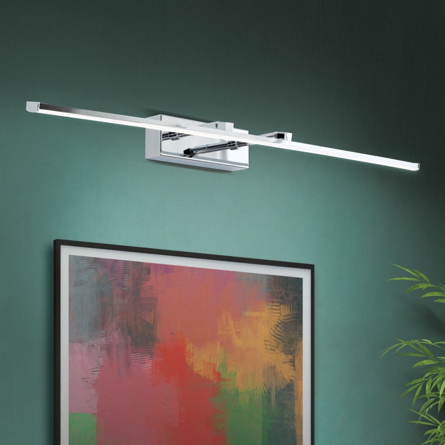LED Lampa za slike PUBLIO LED/15W/230V 75 cm sjajni krom