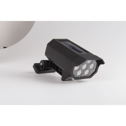 LED Lažna sigurnosna kamera sa senzorom i sa solarnim panelom LED/5W/5,5V IP65 + Daljinski upravljač