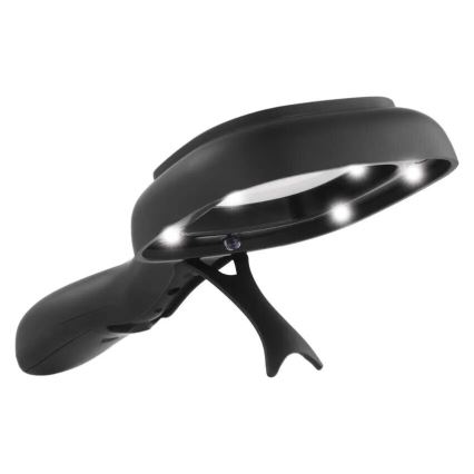 LED lupa 2,5x ZOOM sa pozadinskim osvetljenjem i UV svetlom LED/UV/2xAAA