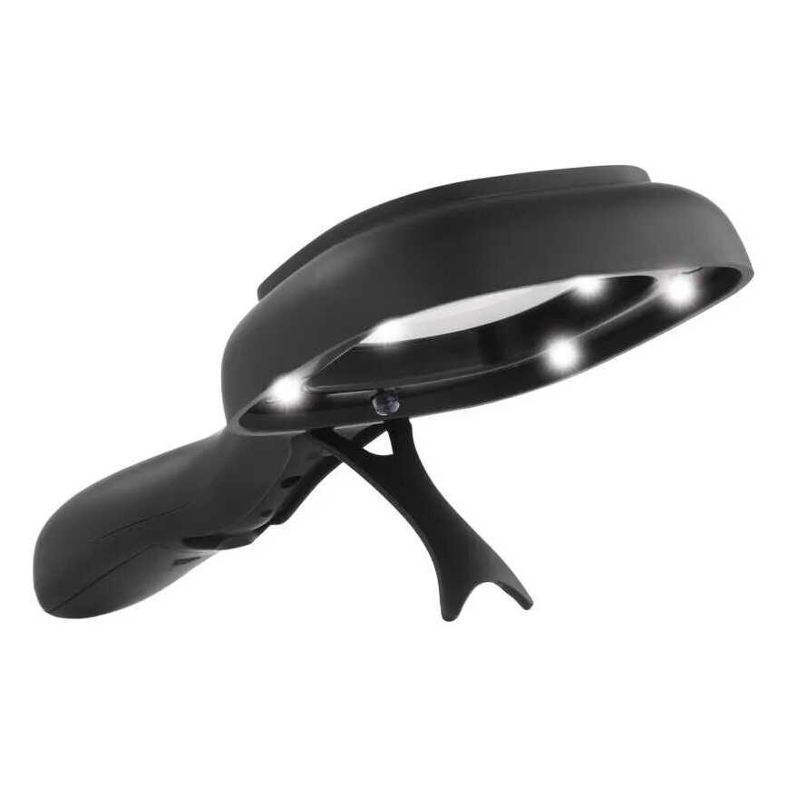 LED lupa 2,5x ZOOM sa pozadinskim osvetljenjem i UV svetlom LED/UV/2xAAA