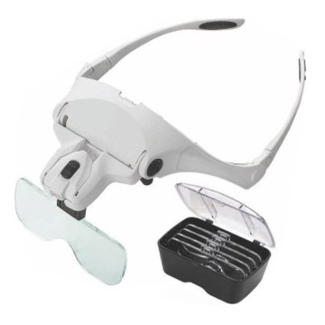 LED lupa za glavu sa osvetljenjem 2xLED/3xAAA