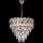 LED Luster na lancu 7xE27/60W/230V + 4xLED/6W pr. 40 cm zlatna