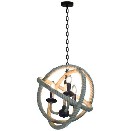 LED Luster na lancu ROPE GLOBO 3xE14/4,3W/230V