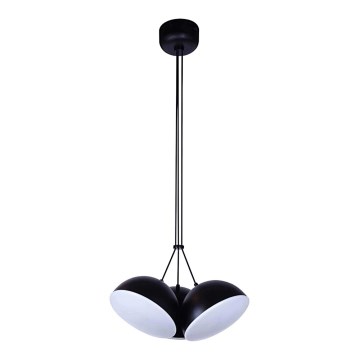 LED luster na lanku CROWD 3xLED/20W/230V crna