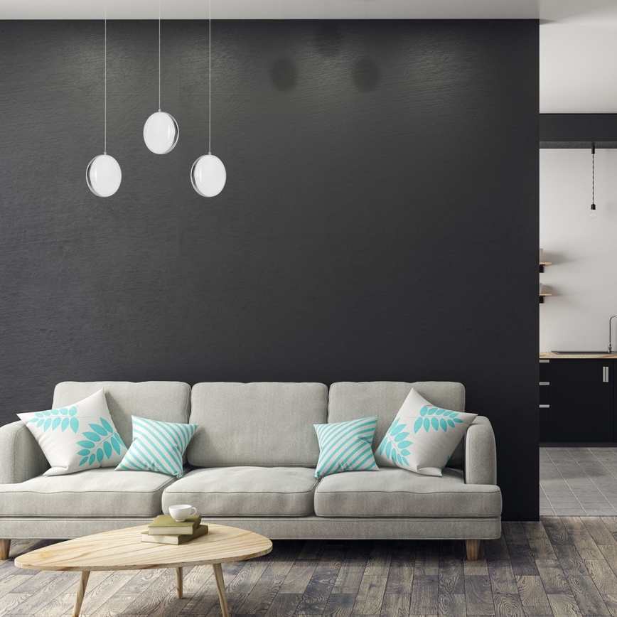 LED luster na lanku LIRA 3xLED/27W/230V