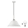 LED luster na sajli 1xE27/60W/230V bela