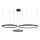 LED luster na sajli 3xLED/19W/230V 3000K crno