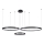 LED luster na sajli 3xLED/19W/230V 4000K crno