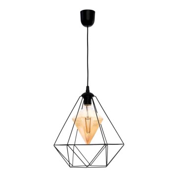LED luster na sajli ALAMBRE 1xE27/4W/230V crno