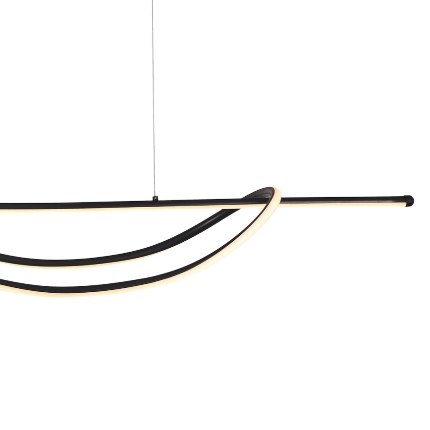 LED luster na sajli AMBAR LED/35W/230V crno