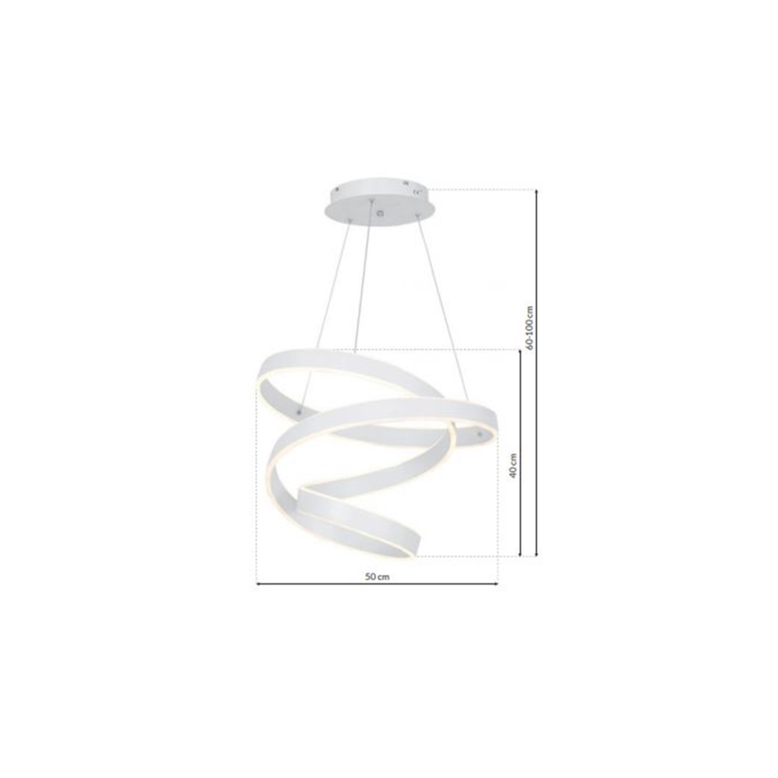 LED luster na sajli ANDROMEDA LED/45W/230V