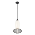 LED luster na sajli ARAME LED/15W/230V pr. 22 cm crno
