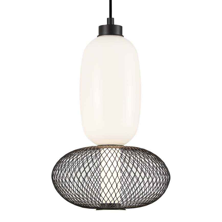 LED luster na sajli ARAME LED/15W/230V pr. 22 cm crno