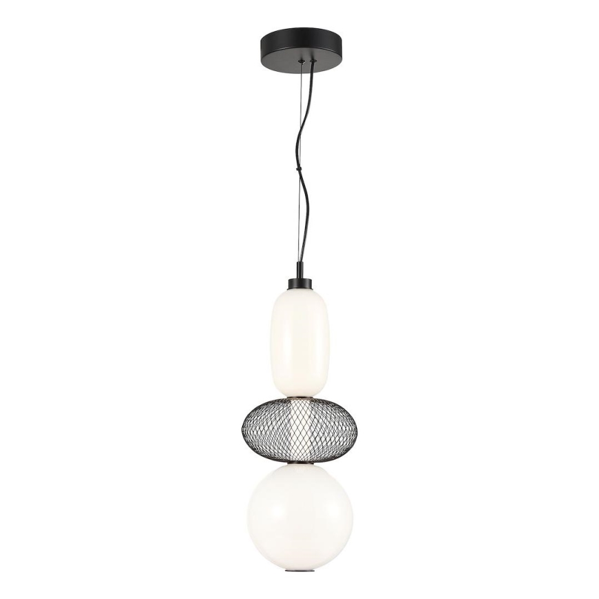 LED luster na sajli ARAME LED/23W/230V pr. 22 cm crno
