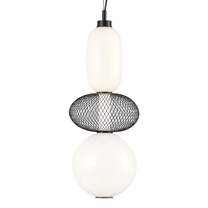 LED luster na sajli ARAME LED/23W/230V pr. 22 cm crno