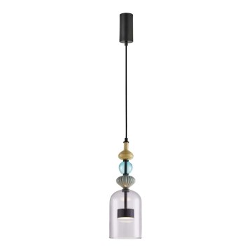 LED luster na sajli ARTE LED/12W/230V pr. 13 cm crno