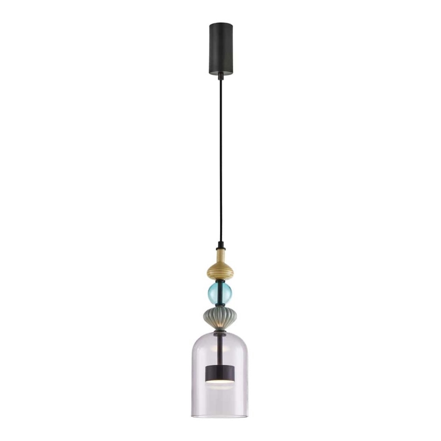 LED luster na sajli ARTE LED/12W/230V pr. 13 cm crno