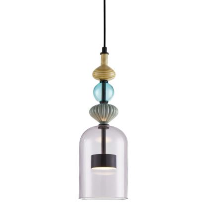 LED luster na sajli ARTE LED/12W/230V pr. 13 cm crno