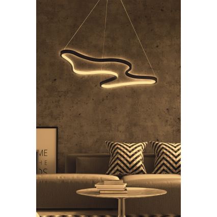 LED luster na sajli ARTISAN LED/36W/230V 4000K crna