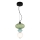 LED luster na sajli ASCOLI LED/8W/230V pr. 20 cm zelena/plava
