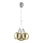 LED luster na sajli BALLS 3xLED/5W230V zlatna/mat krom