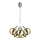 LED luster na sajli BALLS 6xLED/5W230V zlatna/mat krom