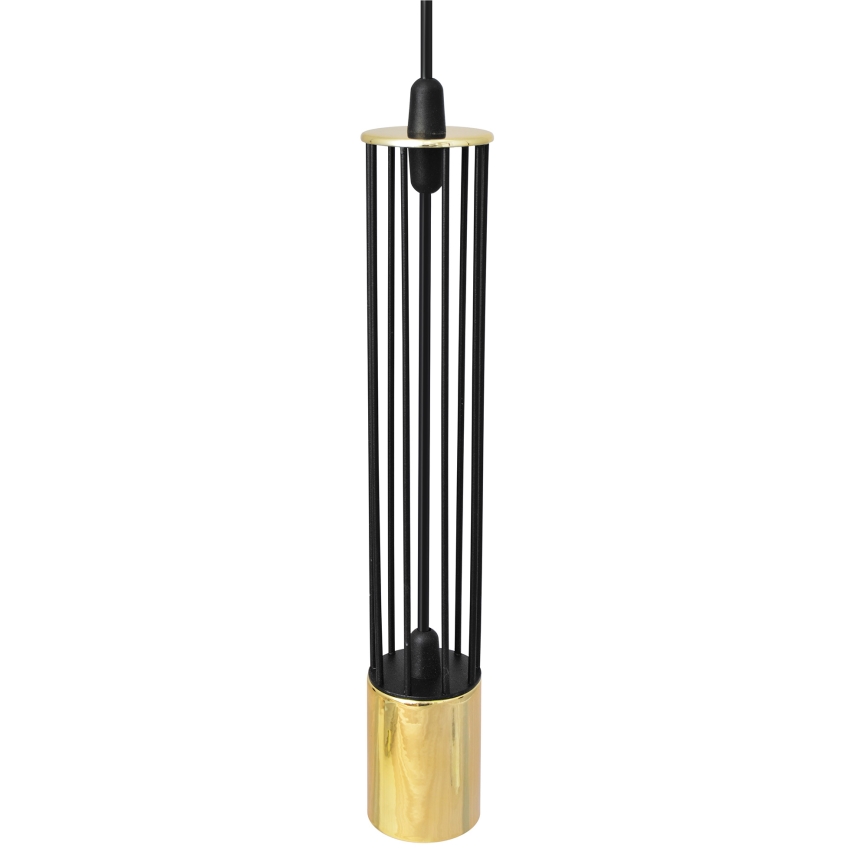 LED luster na sajli BARS 3xGU10/4,8W/230V crno/zlatna