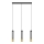 LED luster na sajli BARS 3xGU10/4,8W/230V crno/zlatna