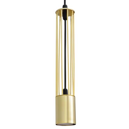 LED luster na sajli BARS 3xGU10/4,8W/230V zlatna/crno