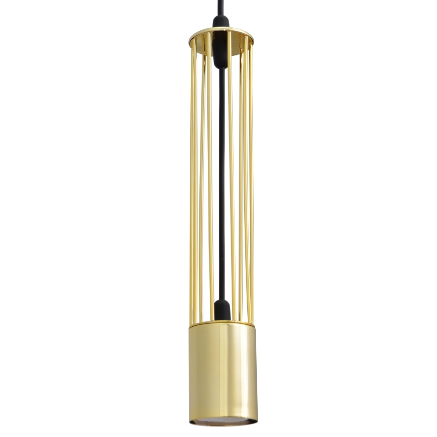 LED luster na sajli BARS 3xGU10/4,8W/230V zlatna/crno