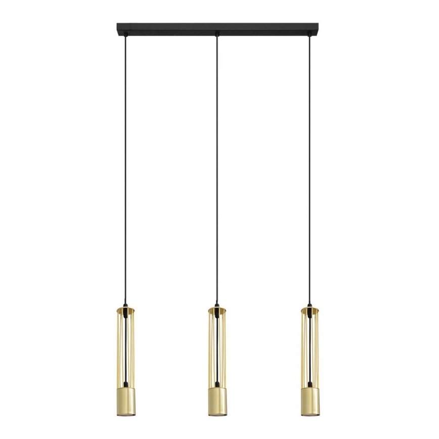 LED luster na sajli BARS 3xGU10/4,8W/230V zlatna