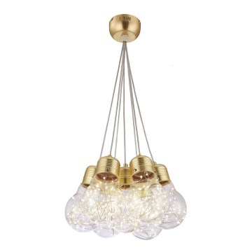 LED luster na sajli BULBS LED/30W/230V zlatna