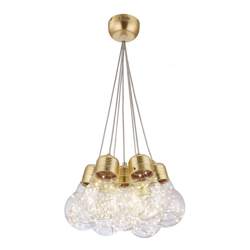 LED luster na sajli BULBS LED/30W/230V zlatna