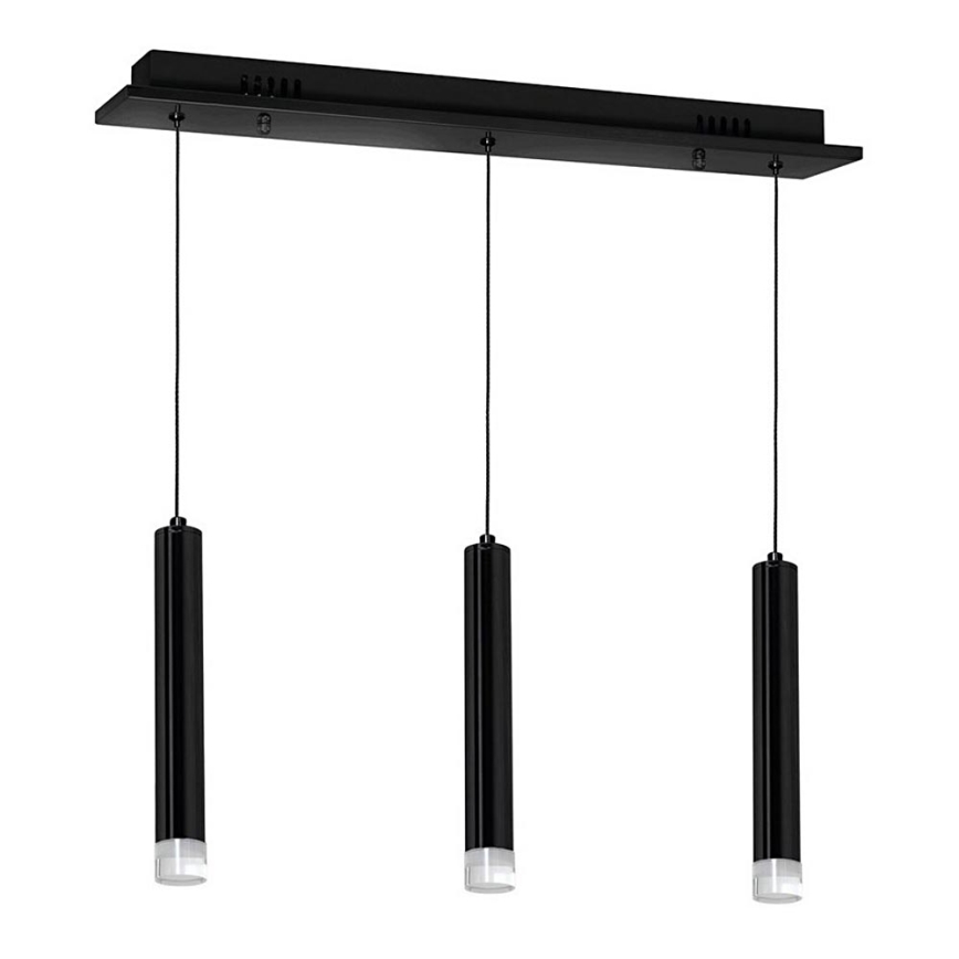LED luster na sajli CARBON 3xLED/15W/230V