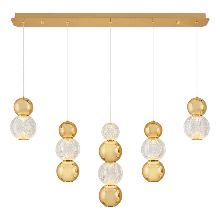 LED luster na sajli CREMONA LED/27W/230V 3000K zlatna