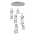 LED luster na sajli CREMONA LED/34W/230V 3000K mat hrom