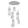 LED luster na sajli CREMONA LED/34W/230V 3000K mat hrom