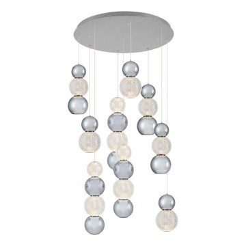 LED luster na sajli CREMONA LED/51W/230V 3000K mat hrom