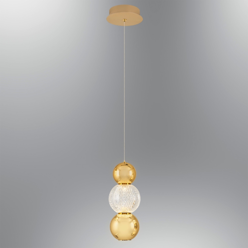 LED luster na sajli CREMONA LED/5W/230V 3000K zlatna