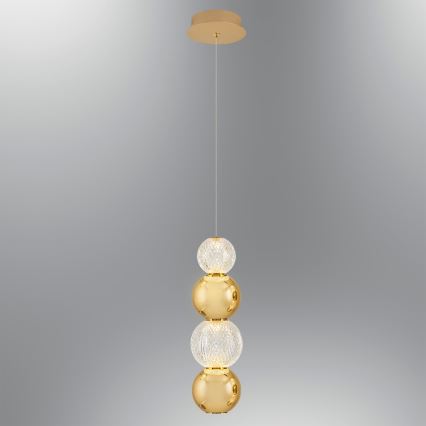 LED luster na sajli CREMONA LED/7W/230V 3000K zlatna