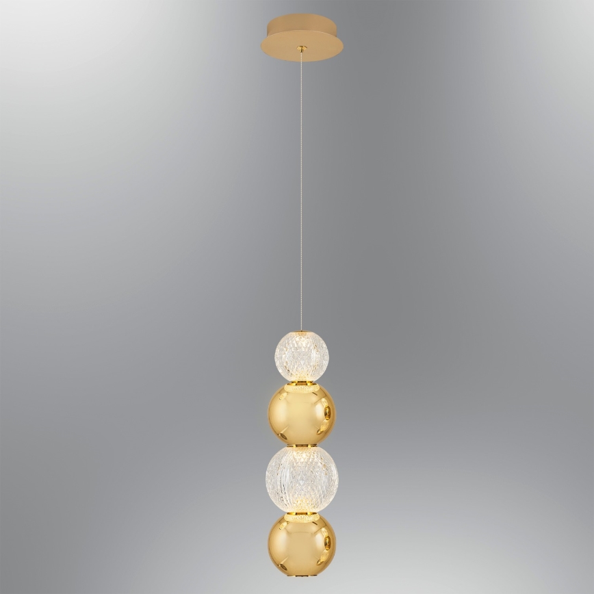 LED luster na sajli CREMONA LED/7W/230V 3000K zlatna