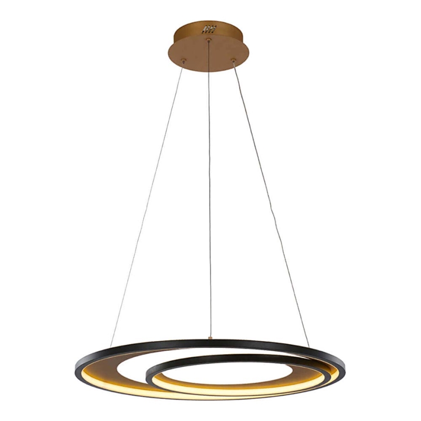 LED luster na sajli CRYPTIC LED/45W/230V crno/zlatna