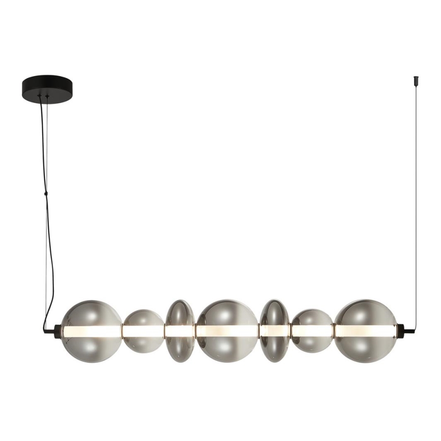 LED luster na sajli DAPHNE LED/40W/230V sivo