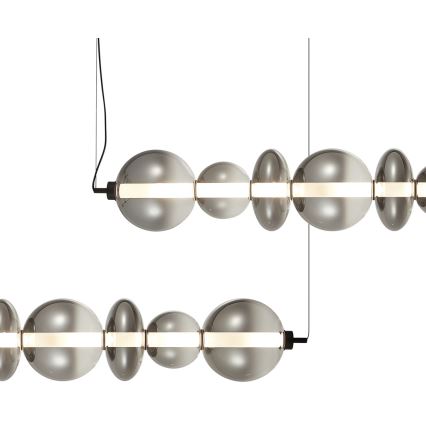 LED luster na sajli DAPHNE LED/40W/230V sivo