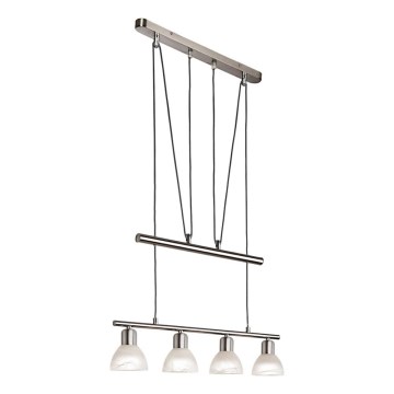 LED luster na sajli DAYTONA 4xE14/5W/230V 3000K sjajni hrom