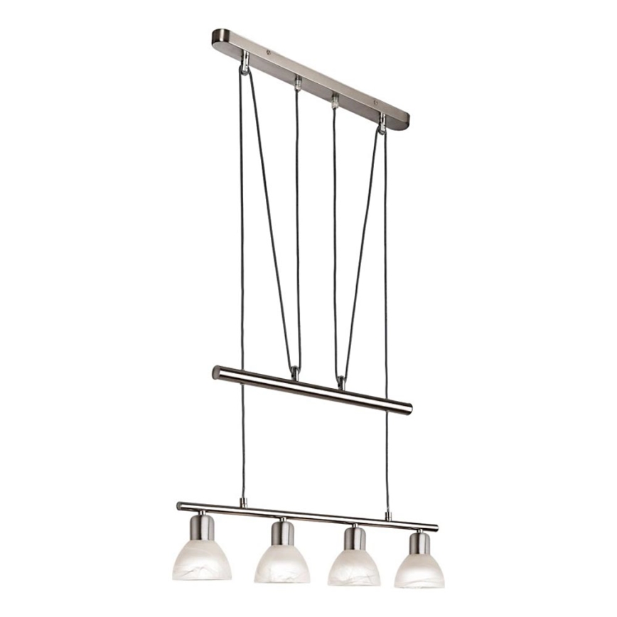 LED luster na sajli DAYTONA 4xE14/5W/230V 3000K sjajni hrom