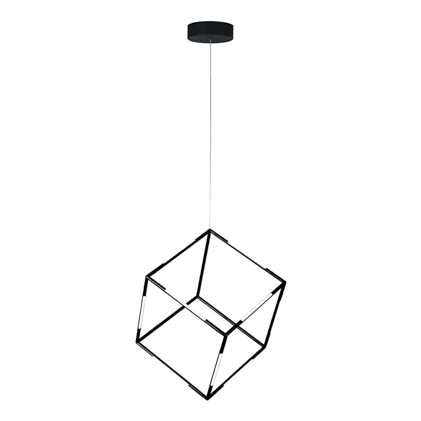 LED luster na sajli DICE LED/48W/230V crno
