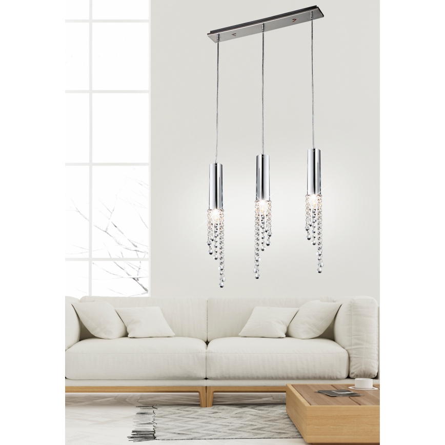 LED luster na sajli DUERO 3xLED/3W/230V