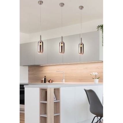 LED luster na sajli FIUGGI LED/6W/230V sivo