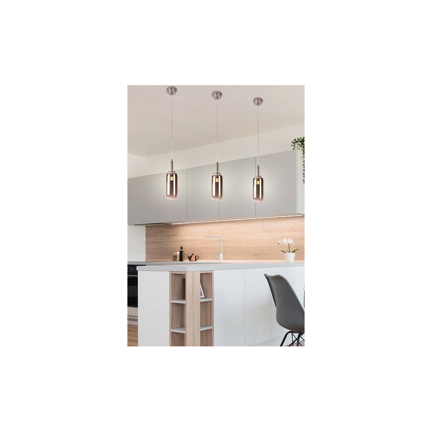 LED luster na sajli FIUGGI LED/6W/230V sivo